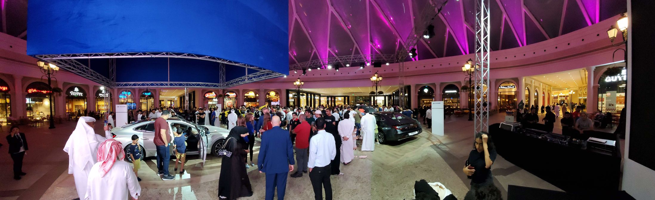 Crowd gathered for the reveal of the Sonata.